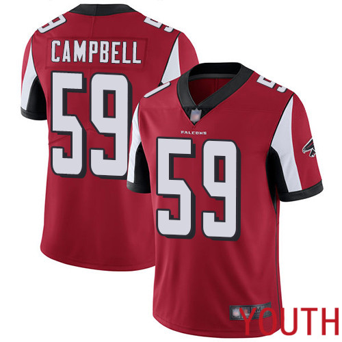 Atlanta Falcons Limited Red Youth De Vondre Campbell Home Jersey NFL Football #59 Vapor Untouchable